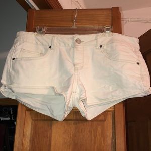 White Denim Shorts